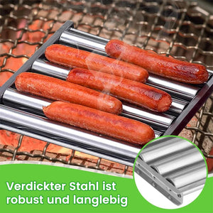 Hotdog Roller Wurstbrötchenständer aus Edelstahl