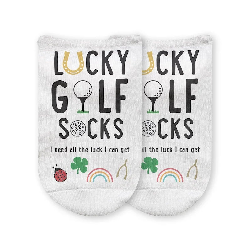 Glückliche Golfsocken