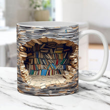 Laden Sie das Bild in den Galerie-Viewer, 3D-Bücherregal-Tasse