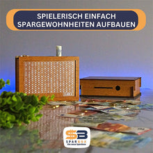 Laden Sie das Bild in den Galerie-Viewer, Sparschwein aus Holz mit Zähler