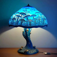 Laden Sie das Bild in den Galerie-Viewer, 🍄Tischlampe aus Buntglas-Pflanzenserie🍄