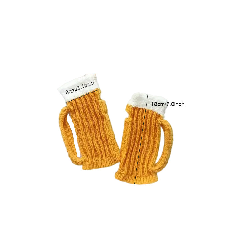 🍺Lustiges 3D-Bierkrug-Strickhandschuh-Geschenk🎁