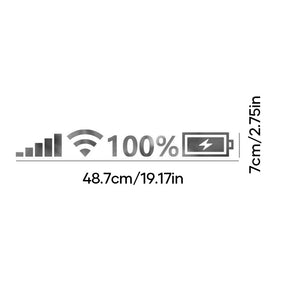 Reflektierender Batteriesignalaufkleber