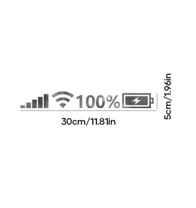 Reflektierender Batteriesignalaufkleber