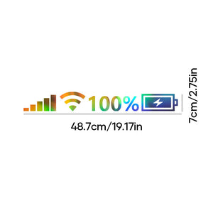 Reflektierender Batteriesignalaufkleber