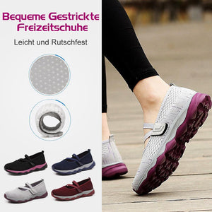 Bequeme gestrickte Freizeitschuhe