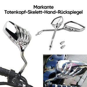 ☠️Markanter Totenkopf-Hand-Rückspiegel☠️