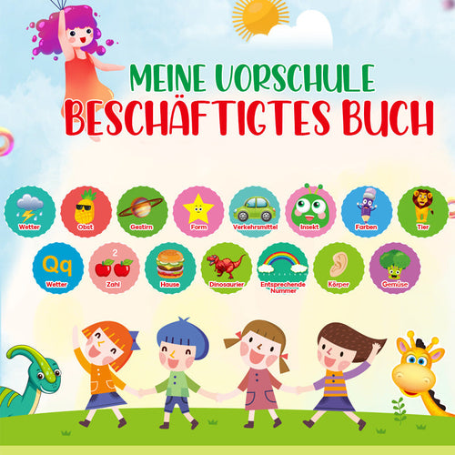 💖Weihnachtsverkauf 💖Montessori beschäftigtes Buch für Kleinkinder