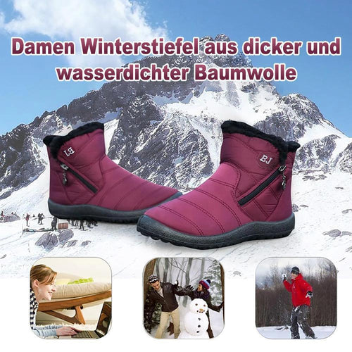 Wasserdichte Schneeschuhe warm halten