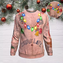 Laden Sie das Bild in den Galerie-Viewer, Sweatshirt mit Weihnachtsdruck