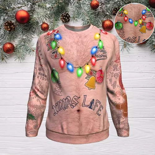 Sweatshirt mit Weihnachtsdruck