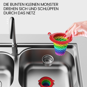 Farbiges kleines Monster Küchenspüle Sieb