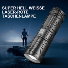 Laden Sie das Bild in den Galerie-Viewer, Weiße Laser-Teleskop-Zoom-Taschenlampe