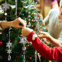 Laden Sie das Bild in den Galerie-Viewer, Kristall-Weihnachtsschneeflockendekoration