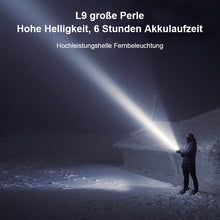 Laden Sie das Bild in den Galerie-Viewer, USB aufladbare tragbare Outdoor-Taschenlampe