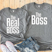 Laden Sie das Bild in den Galerie-Viewer, &quot;The Boss&quot;, &quot;The real Boss&quot; lustiges T- Shirt