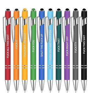 10 Stück lustiges Stift-Set(Schwarze Tinte)