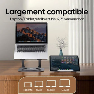 360° drehbarer Laptopständer