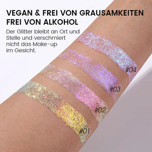 Vier Farben schillernder Highlighter