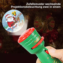 Laden Sie das Bild in den Galerie-Viewer, 🎁Weihnachten Leuchtende Taschenlampe-Projektorlampe