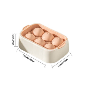 Kugelförmige Eiswürfelform mit Deckel