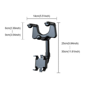 🤳🏽Multifunktionale drehbare Auto-Rückspiegel-Handyhalterung