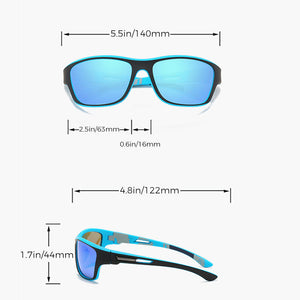 Blendfreie Outdoor-Sportsonnenbrille mit polarisierten Gläsern