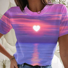 Laden Sie das Bild in den Galerie-Viewer, Lässiges 3D-T-Shirt für Damen