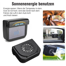 Laden Sie das Bild in den Galerie-Viewer, Sonnenenergie-getriebene Ventilator für das Auto