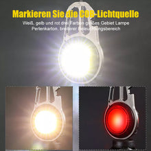 Laden Sie das Bild in den Galerie-Viewer, Multifunktionale Tragbare Wiederaufladbare Schlüsselbundlampe