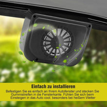 Laden Sie das Bild in den Galerie-Viewer, Sonnenenergie-getriebene Ventilator für das Auto