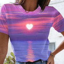 Laden Sie das Bild in den Galerie-Viewer, Lässiges 3D-T-Shirt für Damen