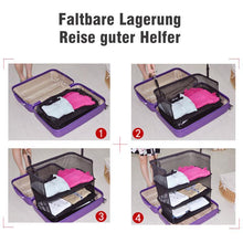 Laden Sie das Bild in den Galerie-Viewer, 3-Lays Faltbarer Regalbeutel Multifunktionale dicke Haken Reise-Kleiderschrank-Beutel-Lagerregale