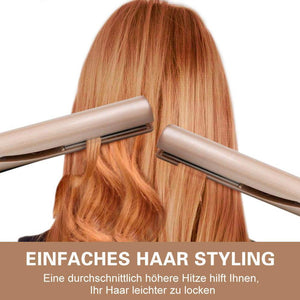 2 in 1 professionelles Keramik-Styling- Haarglätter & Lockenwickler