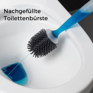 Wand-Toilettenbürstengarnitur mit langem Griff aus Kieselgur💦