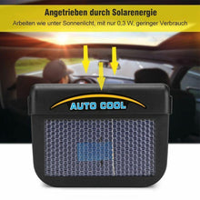 Laden Sie das Bild in den Galerie-Viewer, Sonnenenergie-getriebene Ventilator für das Auto