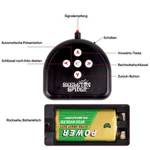 Halloween-Totenkopf-Dekoration mit Fernbedienung