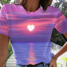 Laden Sie das Bild in den Galerie-Viewer, Lässiges 3D-T-Shirt für Damen