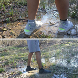 Unisex Wasserdichte Silikon Überschuhe, ein Paar