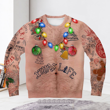 Laden Sie das Bild in den Galerie-Viewer, Sweatshirt mit Weihnachtsdruck