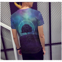 Laden Sie das Bild in den Galerie-Viewer, 3D Druck Landschaftsbaum Kurzärmeliges T-shirt für Männer