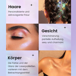 Vier Farben schillernder Highlighter