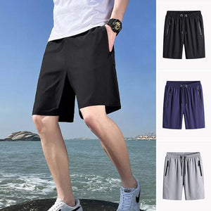 Eisseide-Stretch-Shorts für Herren