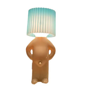 👦💡Eine kreative Lampe des kleinen schüchternen Mannes