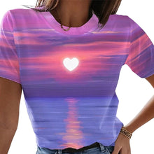 Laden Sie das Bild in den Galerie-Viewer, Lässiges 3D-T-Shirt für Damen