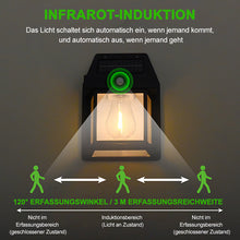 Laden Sie das Bild in den Galerie-Viewer, Solar Wolfram Wandleuchte für den Außenbereich