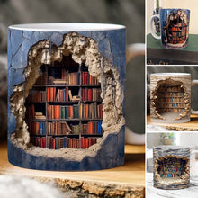 Laden Sie das Bild in den Galerie-Viewer, 3D-Bücherregal-Tasse