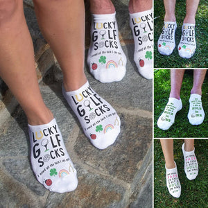 Glückliche Golfsocken